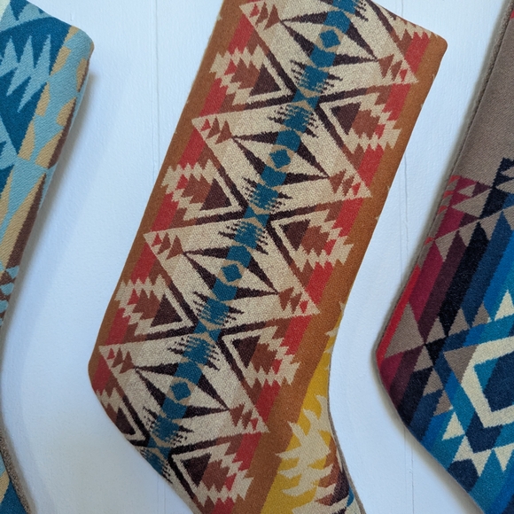 Pendleton wool patterned stocking set of 5 - Picture 4 of 8